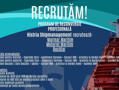 Vrei să te faci marinar pe banii firmei angajatoare în Constanța? Iată oferta!