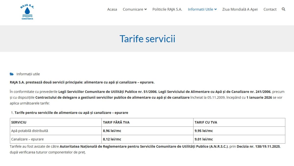 Primele scumpiri foarte mari: Apa și Impozitul