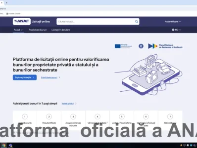 Din 30 Martie avem „magazin online” ANAF pentru bunuri confiscate