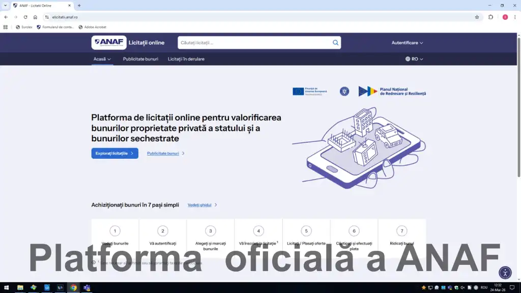 Din 30 Martie avem „magazin online” ANAF pentru bunuri confiscate