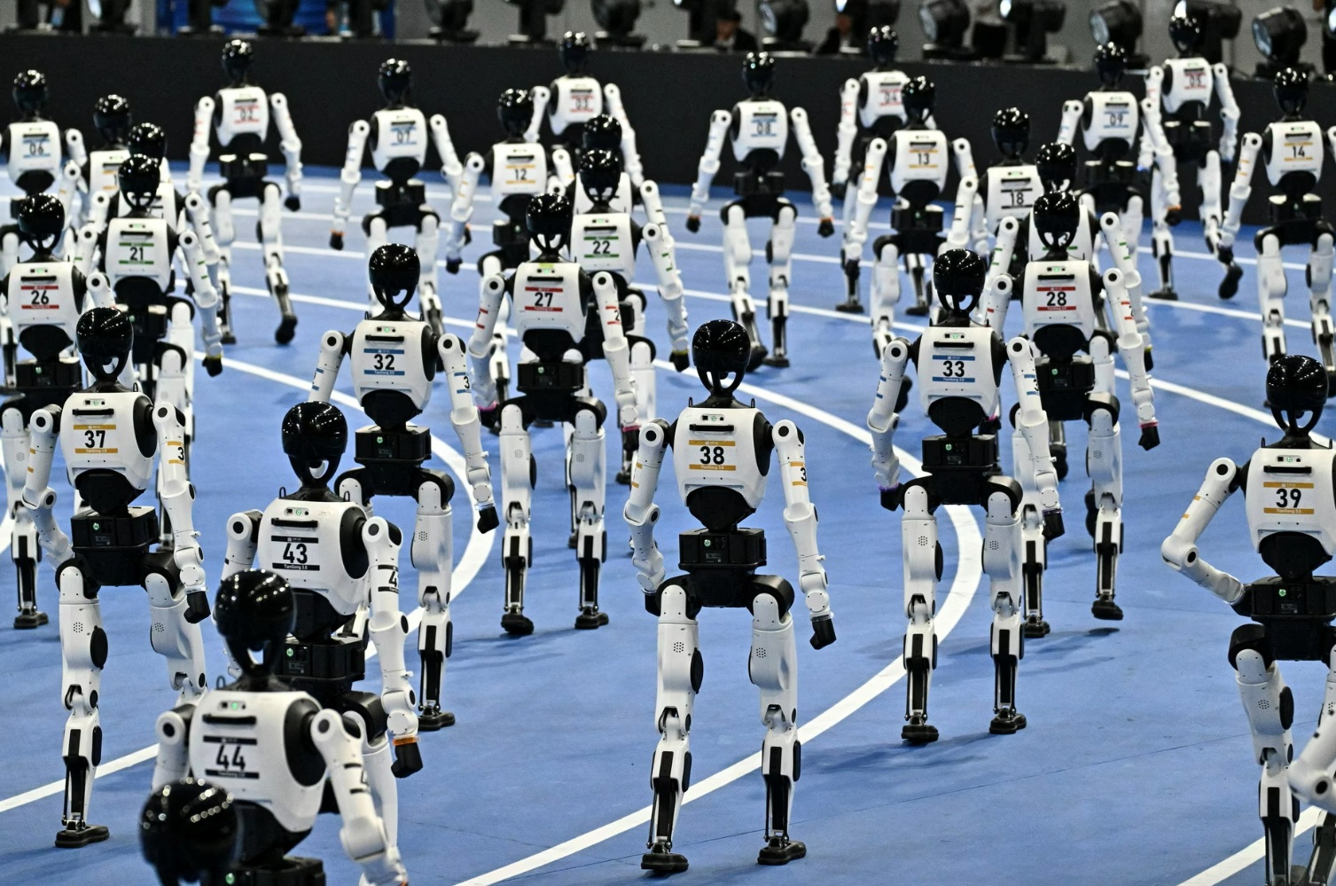 Scene amuzante de la World Humanoid Robot Games 2026